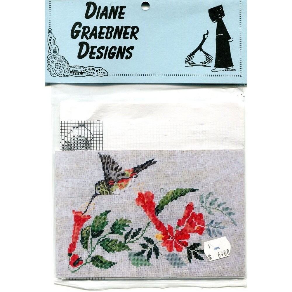 Cross Stitch Chart - Lynn's Prints - Trumpet Hummingbird